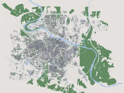 Zaragoza City Spain 3D model