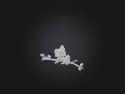 Cartoon Chameleon Low-poly 3D model purchase