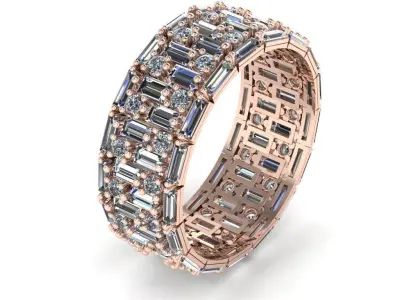 Women  ring set 3d 3D print model