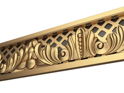 Cornice Decoration Molding 09 Low-poly 3D model