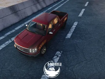 GMC Sierra Crew Cab 2013 3D Model 3D model