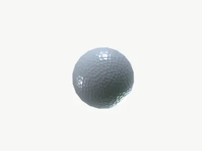 Golf Ball Low-poly 3D model