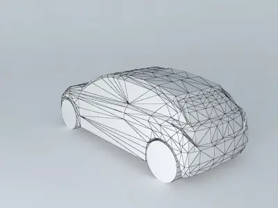 Car NEG monospace template  Free 3D model