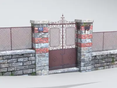 Gate 01 3D model