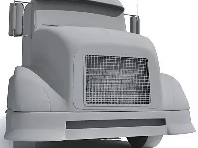 Detailed no texture Truck UT 3D model