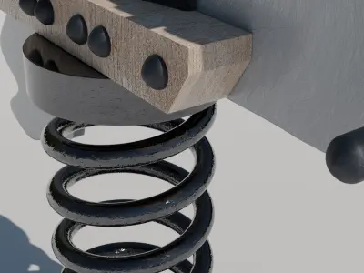 Playground Outdoor Swing 3D model