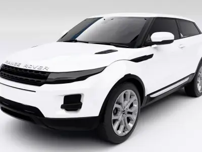 Land Rover Range Rover Evoque 2011 Low-poly 3D model