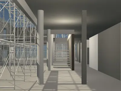 Building in construction scene 25-12 3D model