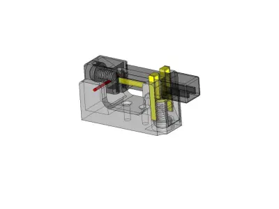 SPST Lever Switch  3D print model