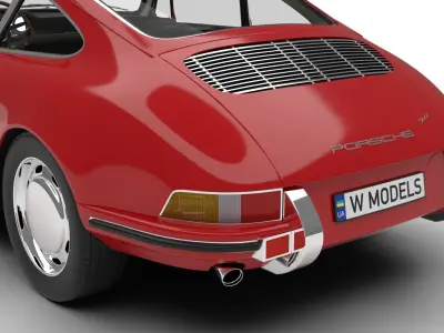 Porsche 911 1964 3d model  3D model