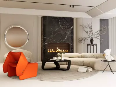 LIVING ROOM 3D model order