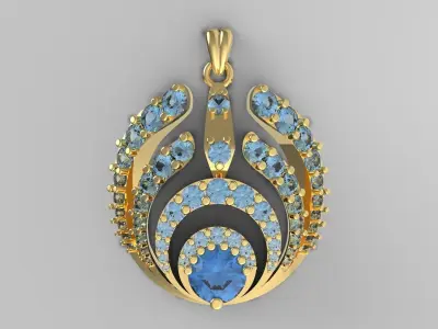 3D Pendant Model 3D print model