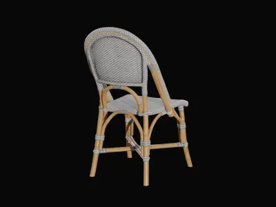 Riviera dining chair fog Low-poly 3D model
