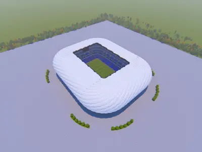 Football Stadium 3D model