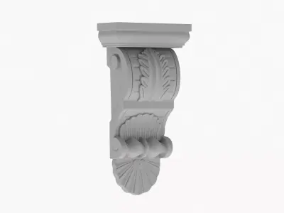 Scroll Corbel 58 - 3D Printable 3D model