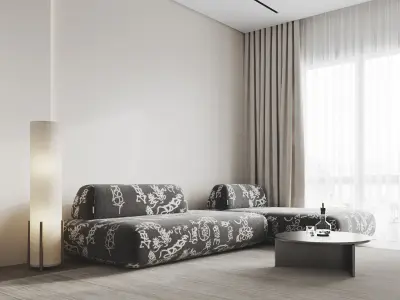 Interior Scene 3 - 3d Model - Lighting 3D model 3D model