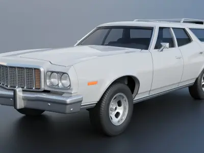 Gran Torino Wagon 1974 3D print model