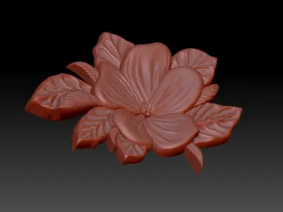 Decor with flowers 3D print model