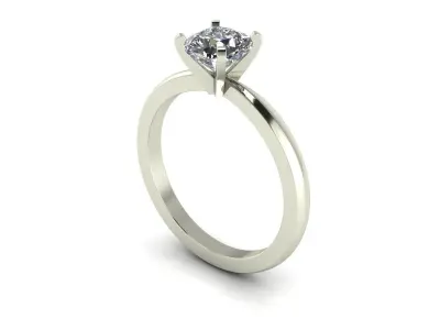 Solitaire Diamond Fashion Ring R8 3D print model