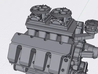 Pro Stock Boss9 Kaase BBF Tunnel Ram 3D print model