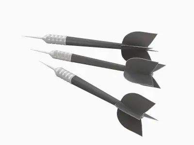 Dart 08 Low-poly 3D model