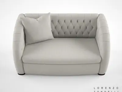 Lorenzo Tondelli Pierre Capitone Sofa 3D model