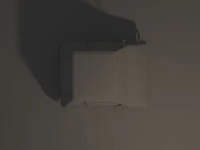 Sukly orange car Low-poly 3D model