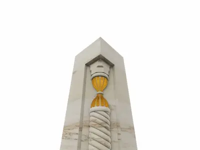 hourglass column 3D model