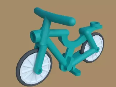 lego bicycle Free 3D model