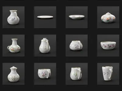 Pottery Collection 3D model