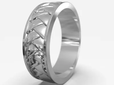 Womens ring size US 6 3D print model