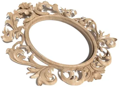 Frame-001 ornate mirror 3D model