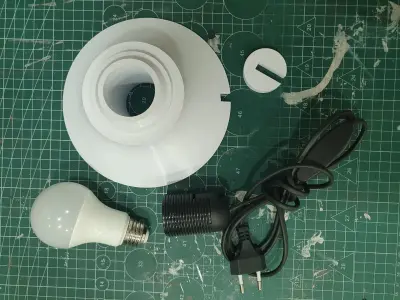 Planet Lamp -- Mars -- 3D Print Ready Night Light Free 3D print model