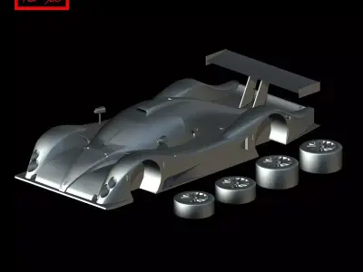 Bentley EXP Speed 8 2001 3D print model