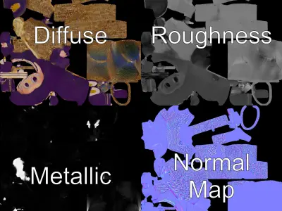 Cute Creature Keychain Model Pack Low-poly 3D model