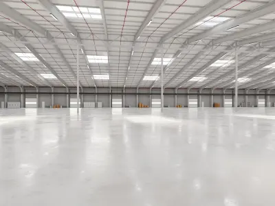 Industrial Warehouse Interior 21  Low-poly 3D model