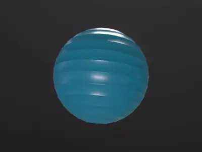 Fitness ball 3D Model Low-poly 3D model