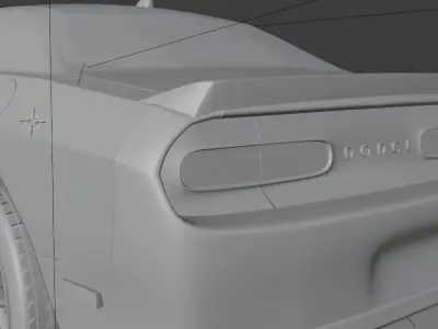 Dodge challenger SRT 2015 3D model