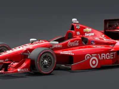 Dallara Open Wheel Car Chevrolet 2015 PBR Low-poly 3D model