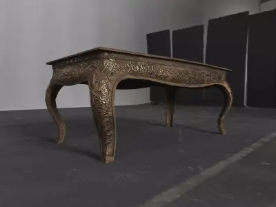 Ornate Table Low-poly 3D model