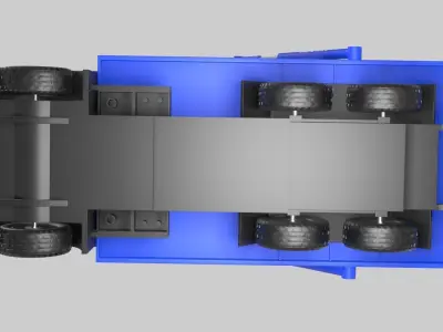 Toy car transporter 3D model