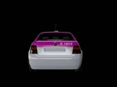 Taxi Car Mexico City 3D model