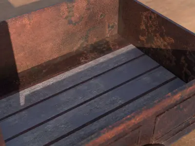 Low Poly Pickup Truck Low-poly 3D model