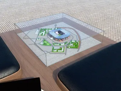Ras Abu Aboud Stadium Qatar2022 worldcup 3D model