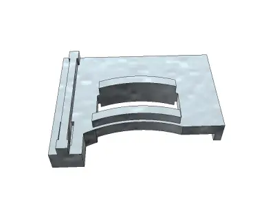 Headlight switch slider for Hyundai Matrix 3D print model