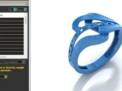 Fancy Womens Rings Plain Rings Ready STL 3DM Models Rings 3D print model 14