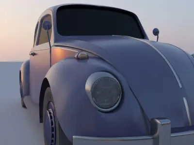 VW Beetle 1960 3D model