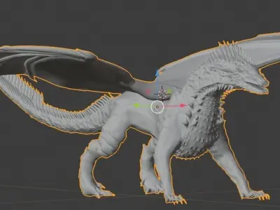 The Crimson Dragon 3D model