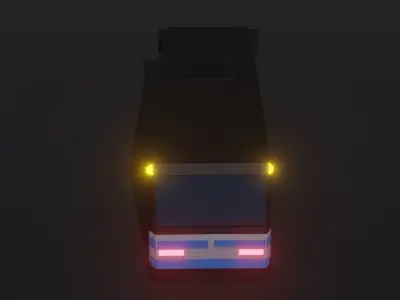 Bus low-poly Free 3D model