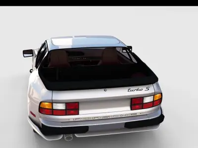 Porsche 944 Turbo S with interior rev 3D model